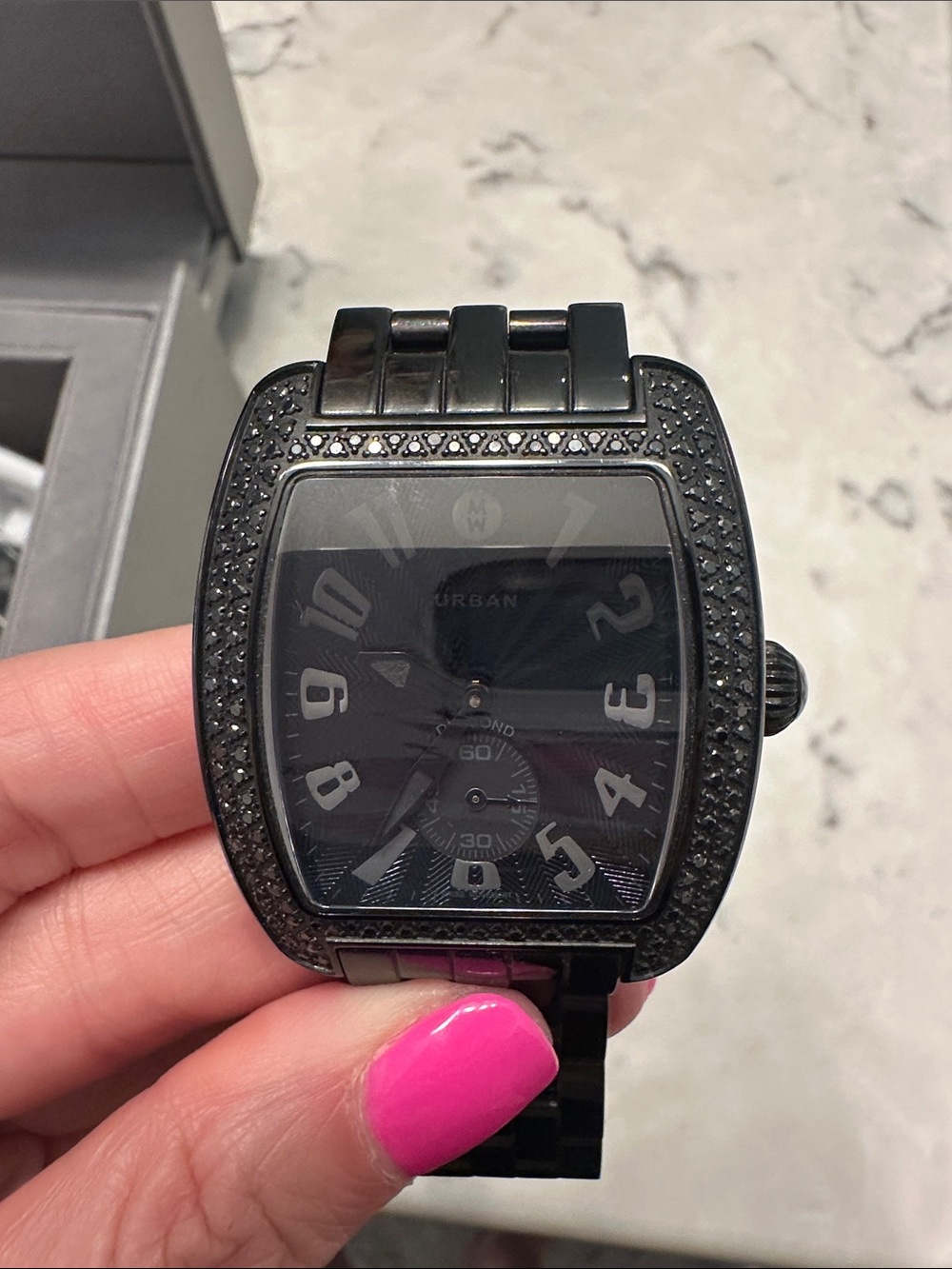 MICHELE
Urban Noir Ladies Watch black set with black diamonds